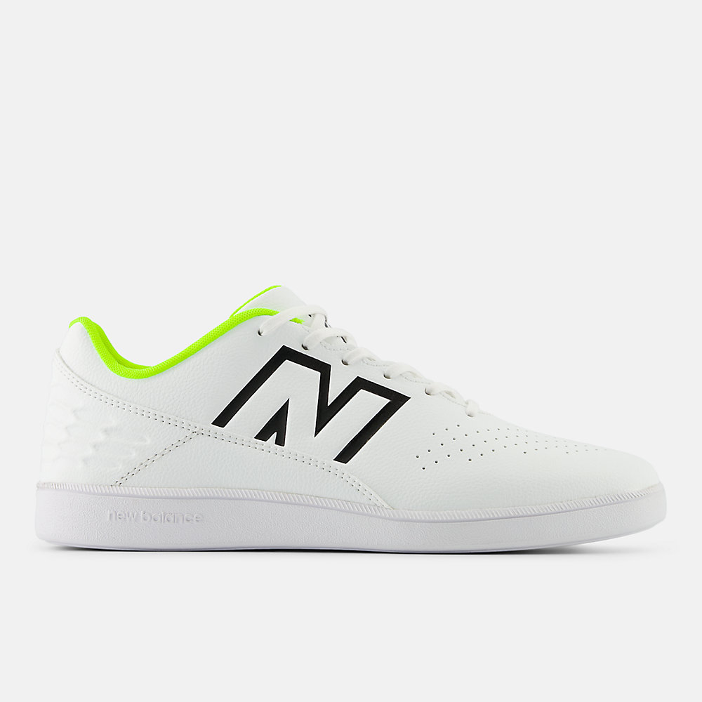 New Balance Audazo Control IN V6 Shoes White with Black and Hi-lite